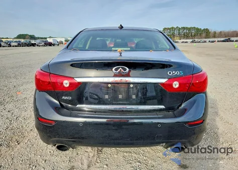 2015 Infiniti Q50 Hybrid Premium z USA, uszkodzony, nr VIN JN1AV7AR8FM850765
